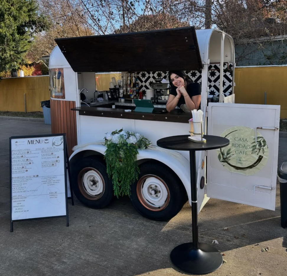 A mobile business serving customers