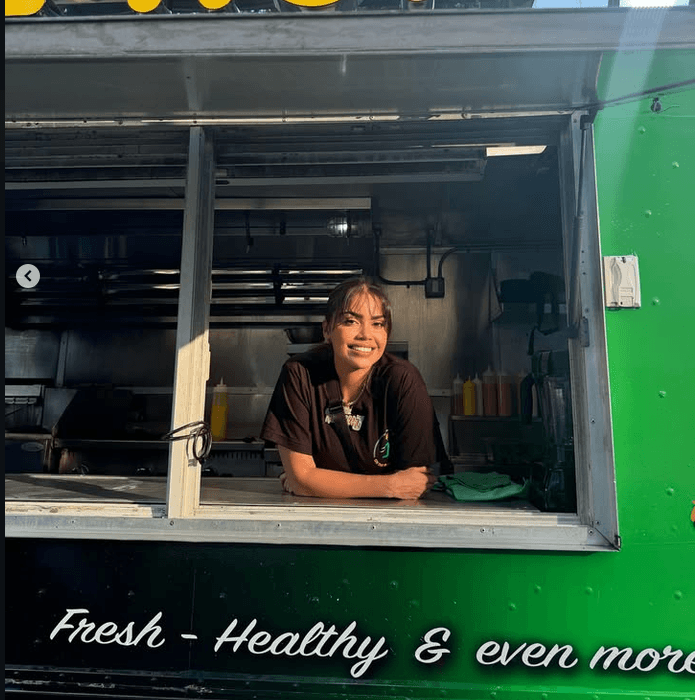 A mobile business serving customers